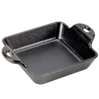 Lodge HMSS 10 oz. Pre-Seasoned Heat-Treated Mini Cast Iron Square Casserole Dish