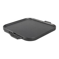 Lodge LSRG3 10 1/2" x 10 1/2" Pre-Seasoned Reversible Cast Iron Griddle and Grill Pan
