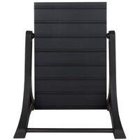 Aarco ROC-6 The Rocker Two Sided Black Letterboard with Stand and Deluxe Character Set - 24" x 36"