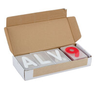 Aarco ROCLTR-2 The Rocker 3 1/2" Character with White Letters and Red Numbers - 354 Characters