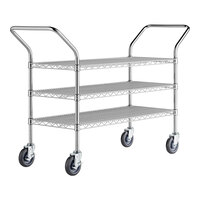 Regency 18" x 52" Three Shelf Chrome Heavy Duty Utility Cart