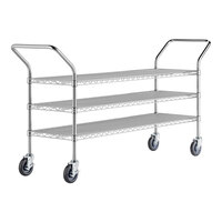 Regency 18" x 70" Three Shelf Chrome Heavy Duty Utility Cart