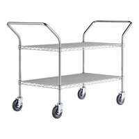 Regency 24" x 52" Two Shelf Chrome Heavy Duty Utility Cart