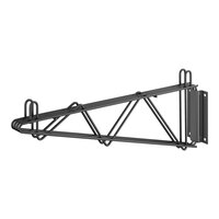Regency 18" Deep Double Wall Mounting Bracket for Adjoining Black Epoxy Wire Shelving