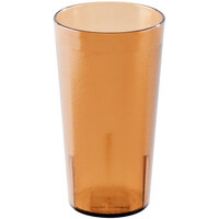 Cambro 1600P153 Colorware 16.4 oz. Amber Customizable SAN Plastic Tumbler - 72/Case