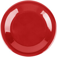 Carlisle 3301805 Sierrus 6 1/2" Red Wide Rim Melamine Pie Plate   - 48/Case