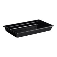 Cambro 12CW110 Camwear Full Size Black Polycarbonate Food Pan - 2 1/2" Deep