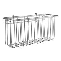 Regency Chrome Storage Basket for Wire Shelving - 13 3/8" x 5" x 7"