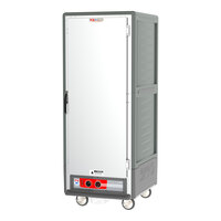 Metro C539-HLFS-L C5 3 Series Insulated Low Wattage Full Size Hot Holding Cabinet with Lip Load Aluminum Slides and Solid Door - Gray