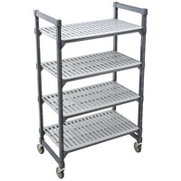 Cambro EMU243678V4580 Camshelving® Elements Premium Vented 4-Shelf Mobile Starter Unit - 24" x 36" x 78"