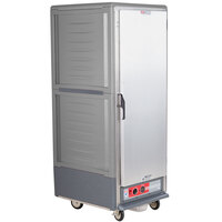 Metro C539-HLFS-U C5 3 Series Insulated Low Wattage Full Size Hot Holding Cabinet with Universal Wire Slides and Solid Door - Gray