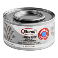 Sterno 20660 2 Hour Handy Fuel Methanol Gel Chafing Fuel - 72/Case