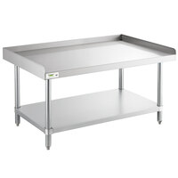 Regency 30" x 48" 16-Gauge Stainless Steel Equipment Stand with Undershelf