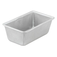 Chicago Metallic 40411 3/8 lb. Seamless Aluminized Steel Bread Loaf Pan - 5 5/8" x 3 1/8" x 2 3/16"