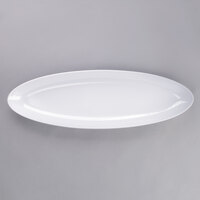 GET ML-254-W 25" x 8" White Siciliano Oval Platter - 3/Case