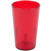 Cambro 500P2156 Colorware 5.2 oz. Ruby Red Customizable SAN Plastic Tumbler - 24/Case