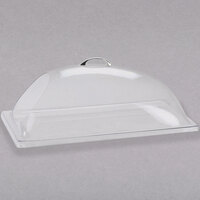 Cal-Mil 322-12 Classic Clear Dome Display Cover with Single End Opening - 12" x 20" x 7 1/2"