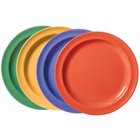 GET DP-906-MIX Creative Table 6 1/2" Round Plate, Assorted Colors - 48/Case