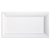 GET ML-109-W Bake and Brew 10 1/4" x 19" White Rectangular Wide Rim Display Tray   - 3/Case