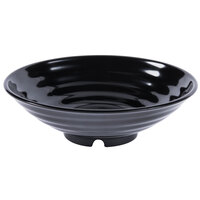 GET ML-78-BK Milano Black 32 oz. Round Bowl - 12/Case