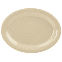 GET OP-120-S 12" x 9" Tahoe Oval Sandstone Platter - 12/Case