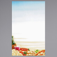 Choice 8 1/2" x 14" Menu Paper - Italian Themed Pasta Design Left Insert - 100/Pack