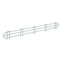 Regency 57 5/8" x 5 15/16" Green Epoxy Wire Shelf Ledge For 60" Wire Shelving