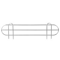 Regency 21 5/8" x 5 15/16" Chrome Wire Shelf Ledge For 24" Wire Shelving