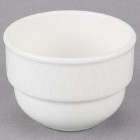 Homer Laughlin from Steelite International HL8856900 Kensington Ameriwhite 7 oz. Bright White Stackable China Bouillon - 36/Case