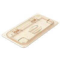 Cambro 30HPL150 H-Pan™ 1/3 Size Amber High Heat FlipLid