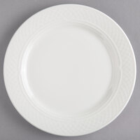 Homer Laughlin from Steelite International HL8786900 Kensington Ameriwhite 9 7/8" Bright White China Plate - 24/Case