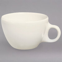 Homer Laughlin from Steelite International HL10200 7.5 oz. Ivory (American White) Rolled Edge China Ovide Cup - 36/Case