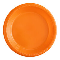 Creative Converting 28191031 10" Sunkissed Orange Plastic Plate - 240/Case