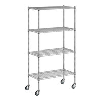 Regency 18" x 36" x 70" NSF Chrome 4-Shelf Kit with Casters