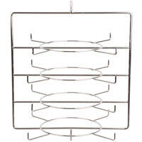 Hatco FSDT4TCR 4-Tier Circle Display Rack With Pizza Pan Retainers for FSDT Holding and Display Cabinets