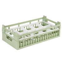 Vollrath 52820 Signature Half-Size Light Green 10-Compartment 5 11/16" Medium Rack