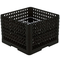 Vollrath PM2011-6 Traex® Plate Crate Black 20 Compartment Plate Rack - Holds 10 3/4" to 11" Plates