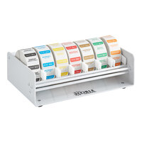 Noble Products Elevated 7-Slot Dispenser with 7 Dissolvable 1" Day of the Week Label Rolls