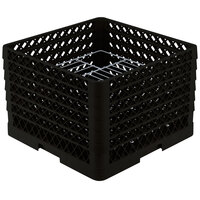 Vollrath PM1912-6 Traex® Plate Crate Black 19 Compartment Plate Rack - Holds 11" to 12" Plates