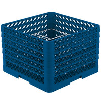 Vollrath PM2011-6 Traex® Plate Crate Royal Blue 20 Compartment Plate Rack - Holds 10 3/4" to 11" Plates