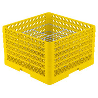 Vollrath PM2110-5 Traex® Plate Crate Yellow 21 Compartment Plate Rack - Holds 9 3/16" to 10" Plates