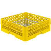 Vollrath PM3208-2 Traex® Plate Crate Yellow 32 Compartment Plate Rack - Holds 4 3/4" to 6 1/4" Plates