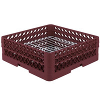 Vollrath PM3208-2 Traex® Plate Crate Burgundy 32 Compartment Plate Rack - Holds 4 3/4" to 6 1/4" Plates