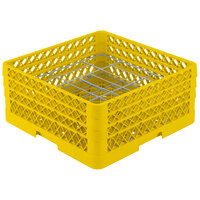 Vollrath PM2006-3 Traex® Plate Crate Yellow 20 Compartment Plate Rack - Holds 4 3/4" to 6 1/2" Plates