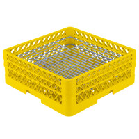 Vollrath PM4806-2 Traex® Plate Crate Yellow 48 Compartment Plate Rack - Holds 5" to 6" Plates