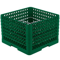 Vollrath PM2011-6 Traex® Plate Crate Green 20 Compartment Plate Rack - Holds 10 3/4" to 11" Plates