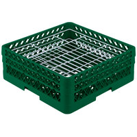 Vollrath PM3807-2 Traex® Plate Crate Green 38 Compartment Plate Rack - Holds 5" to 6 1/8" Plates