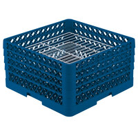 Vollrath PM3008-4 Traex® Plate Crate Royal Blue 30 Compartment Plate Rack - Holds 8" to 8 3/8" Plates