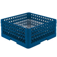 Vollrath PM3208-3 Traex® Plate Crate Royal Blue 32 Compartment Plate Rack - Holds 4 3/4" to 7 5/8" Plates