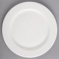 Homer Laughlin from Steelite International HL8796900 Kensington Ameriwhite 10 1/2" Bright White China Plate - 12/Case